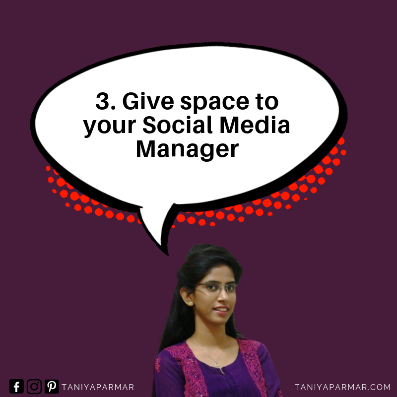 social media manager Taniya Parmar