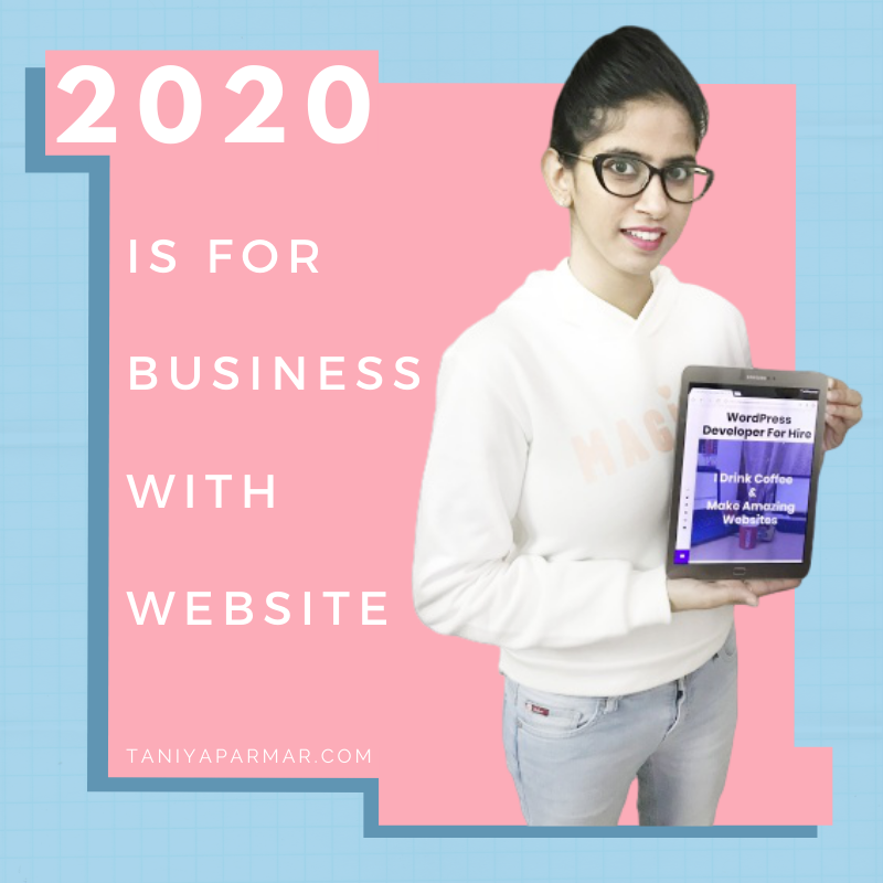 2020 Is For Business With Website 16 Website Design Offer Taniya Parmar wordpress developer 1 1