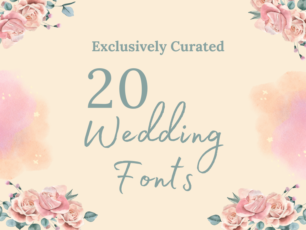 20 Best Wedding Fonts Bundle - Taniya Parmar