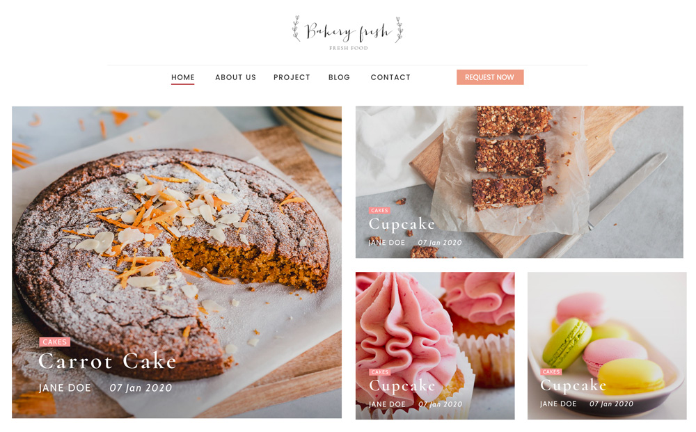 Bakery Website Design